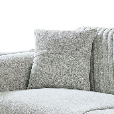 Elegance 3-Seater Fabric Sofa - Grey - With 2-Year Warranty